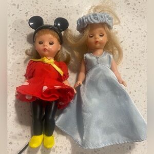 Vintage 2004 McDonalds Madame Alexander “ Wendy “ dolls Minnie Mouse Blue Fairy